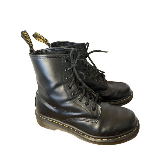 Dr Doc Martens Womens 7 Mens 6 Pascal Virginia 8-Eye Hipster Boot Black AirWair - Picture 2 of 11